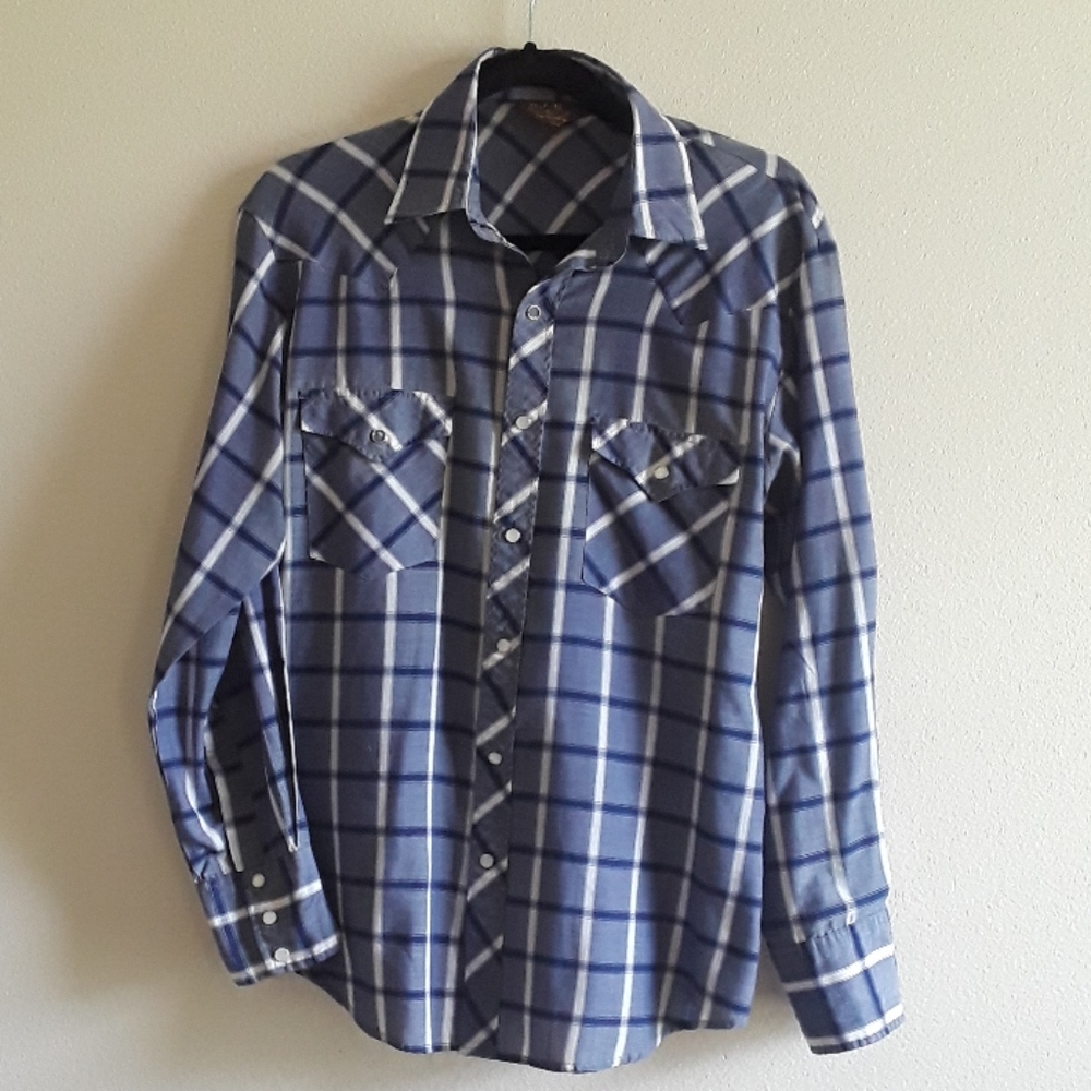 BJ-R  Men's Authentic Western Snap Shirt